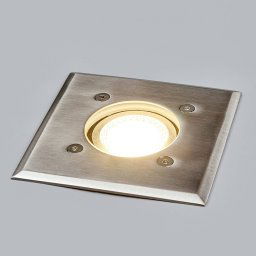 Lindby Insa recessed floor light, 11 x 11 cm, GU10, IP67