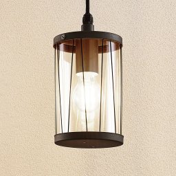 Lindby Yonan pendant lamp for outdoors, E27