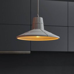OSRAM CONCRETE SALA hanging light, grey, Ø 32 cm, concrete, E27