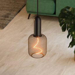 OSRAM VINTAGE 1906 ROUND hanging light, black, metal, Ø 10 cm