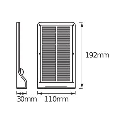OSRAM LED solar outdoor wall light DOORLED, silver sensor IP44