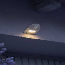OSRAM LED outdoor wall lamp DOORLED DOWN, white, sensor battery