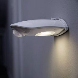 OSRAM LED outdoor wall lamp DOORLED DOWN silver Sensor Battery