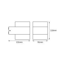 OSRAM LED outdoor wall lamp ENDURA STYLE PUCK, dark grey, IP44