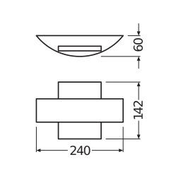 OSRAM LED outdoor wall lamp ENDURA STYLE SHIELD dark grey IP44
