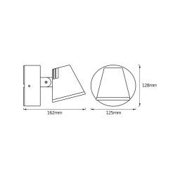 OSRAM LED outdoor wall lamp ENDURA STYLE MIDI, dark grey, IP44