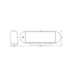 OSRAM LED wall lamp ENDURA STYLE SOLAR OVAL 34 cm 830
