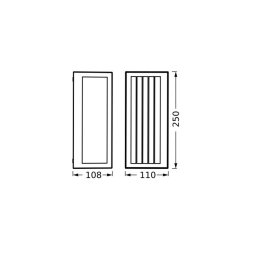 OSRAM ENDURA CLASSIC RADICK outdoor wall lamp, dark grey, IP65