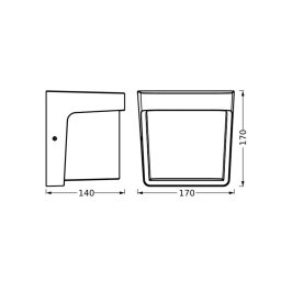 OSRAM LED outdoor wall lamp ENDURA STYLE IHSAN, dark grey IP65