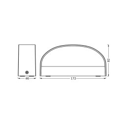 OSRAM LED outdoor wall lamp ENDURA STYLE ILAY, dark grey, IP65