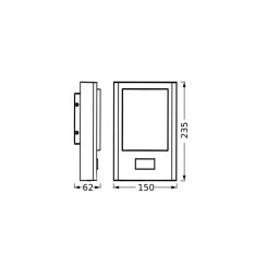 OSRAM LED sensor outdoor wall lamp ENDURA STYLE ENTRANCE graphite