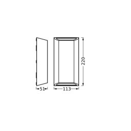 OSRAM LED outdoor wall lamp ENDURA STYLE IDAR, dark grey, IP65