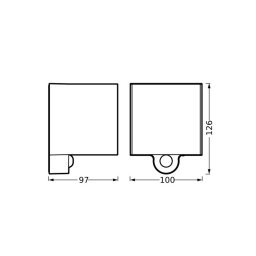 OSRAM LED rechargeable outdoor wall lamp ENDURA STYLE Sensor graphite USB