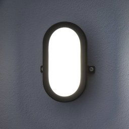 OSRAM LED outdoor wall lamp BULKHEAD, black 11 W plastic IP54