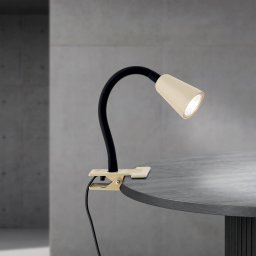 ORION Dotty clip-on light, khaki, height 33 cm, GU10