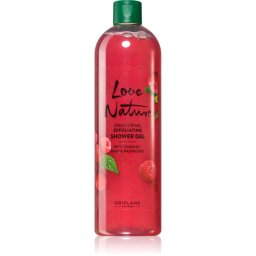 Oriflame Love Nature Organic Mint & Raspberry Cleansing Gel Scrub with raspberry aroma 500 ml