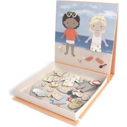 FILIBABBA Magnetic Game Dress-up - A day at the beach magnetic plate 1 pc