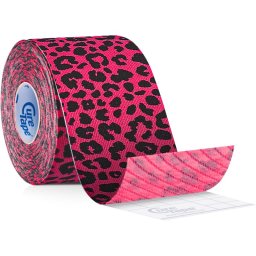 CureTape® Art athletic strapping tape colour Leopard Pink&Black 5 m