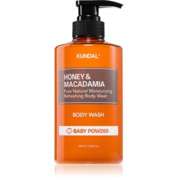 KUNDAL Honey & Macadamia Baby Powder Silky Shower Gel with moisturising effect 500 ml