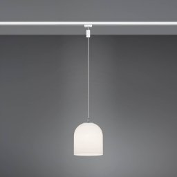 Trio Lighting DUOline Ontario pendant light, two-circuit track, E14, glass