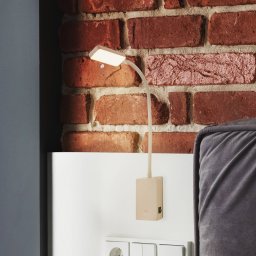 Briloner LED rechargeable table lamp Cielo, beige, height 56 cm, plastic