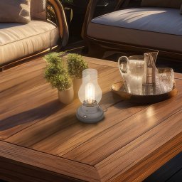 Briloner LED rechargeable table lamp Brilo unplugged Kanea, anthracite, 18 cm