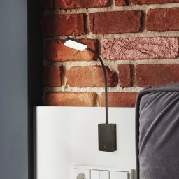 Briloner LED rechargeable table lamp Cielo, black, height 56 cm, plastic