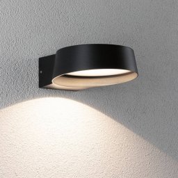 Paulmann LED outdoor wall lamp Capea Grand anthracite 16 cm IP44