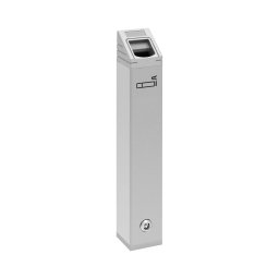 Wall Mounted Ashtray - for outdoors & indoors - lockable - 11 x 8 x 49 cm