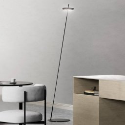 Sigor Mahina LED battery-powered floor lamp, black, height 130 cm, metal, CCT