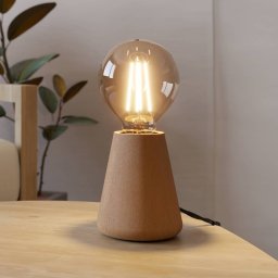 EGLO Asby table lamp, light wood, height 10 cm, wood