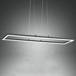 Fabas Luce Bard LED pendant light 92 x 32 cm, anthracite
