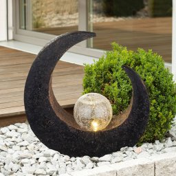 Lindby LED solar decorative light Adem, rust brown, glass, 31 cm