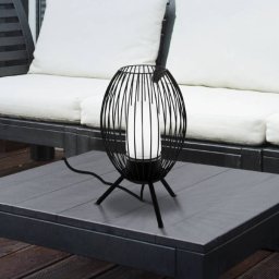 EGLO Fossombrone outdoor table lamp, black