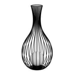 EGLO Fossombrone outdoor floor lamp, black