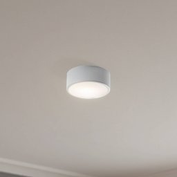 TEMAR LIGHTING Cleo 200 ceiling lamp, grey, sensor, IP20, Ø 20 cm, E27