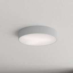 TEMAR LIGHTING Cleo 400 ceiling lamp, grey, sensor, IP54, Ø 40 cm, metal
