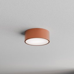TEMAR LIGHTING Cleo 200 ceiling lamp, copper, sensor, IP54, Ø 20 cm, metal