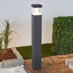 Lucande Egon LED bollard light with angular body