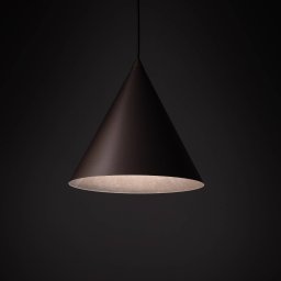 TK Lighting Cono pendant light, 1-bulb, Ø 25 cm, bronze-coloured