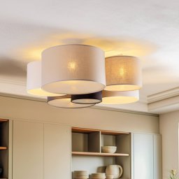 Euluna Lodge ceiling light, 6-bulb, multicolour