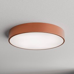 TEMAR LIGHTING Cleo 500 ceiling lamp, copper, sensor, IP54, Ø 50 cm, metal
