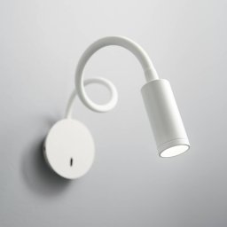 Ideallux Ideal Lux LED wall lamp Focus 2, white, 55 cm, flexible arm
