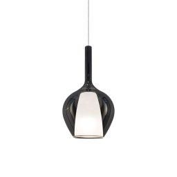 Ideallux Ideal Lux Kalique 1 hanging light, smoke grey, Ø 18 cm