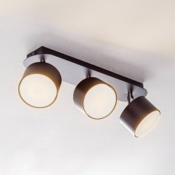 Eko-Light Cloudy ceiling spotlight, 3-bulb, black