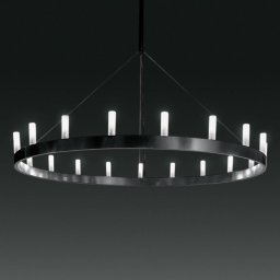 Fontana Arte Imposing chandelier Chandelier, black
