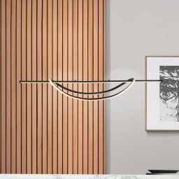 Milagro Lighting Ambar LED pendant light, metal, black, 4,000 K