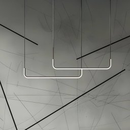 Milagro Lighting Horizon LED pendant light, metal, black, 4,000 K