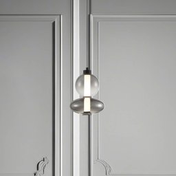 Eko-Light Daphne LED pendant light, grey transparent glass, height 28 cm