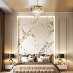 Milagro Lighting Milano ceiling light, Ø 45 cm, gold/crystal, glass, 6 x E14